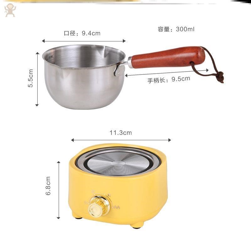 蜡瓶糖制作工g具巧克力融化锅融蜡锅自制蜡瓶糖制作模具不锈钢小