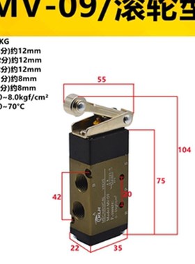 MV系列机械阀 MV-08/MV-09/MV-10/MV-10A KLH金龙发