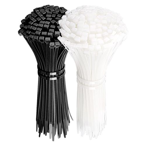 自锁式尼龙扎带高强度4*200mmA扎线带固定塑料捆扎带500条白色黑