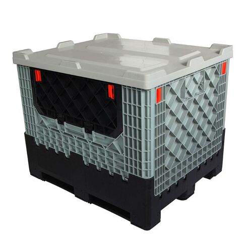 热销尺寸颜色齐全 折叠卡板箱 z980网格卡板箱折叠周转箱大型周转