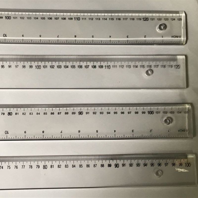 热销包邮透明30h 40 60cm有机塑料加厚直尺一字尺1m1.2米长150cm