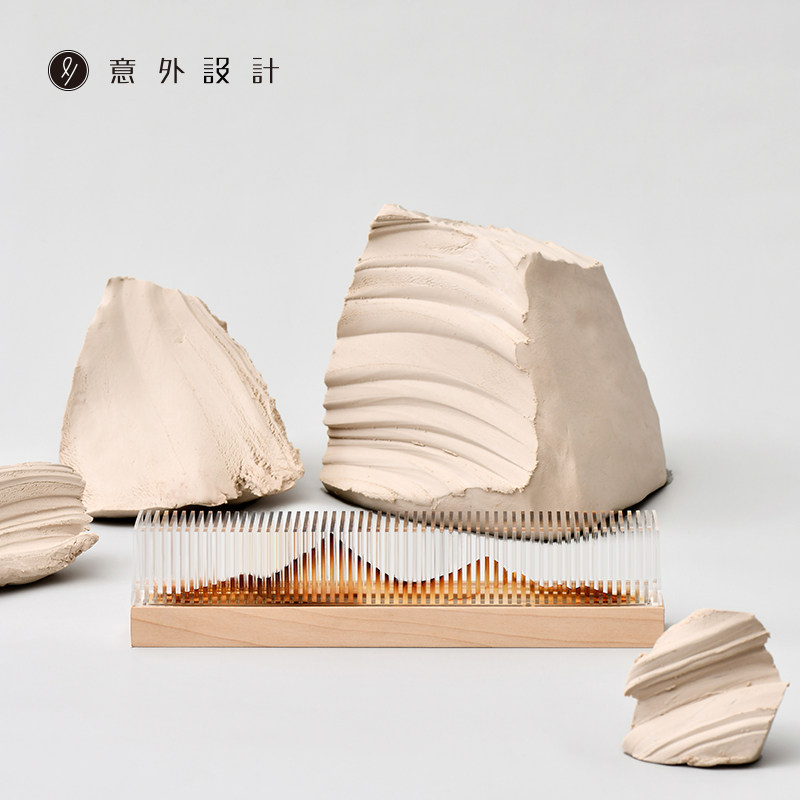 热销意外设计隐山观山线香u炉香盒家用室内摆件创意禅意卧香炉香