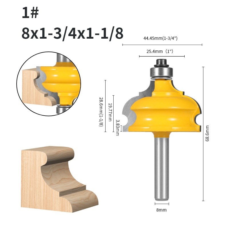 新款半弧典雅刀12柄边线橱柜线刀吊顶刀柜门线条刀木工铣刀