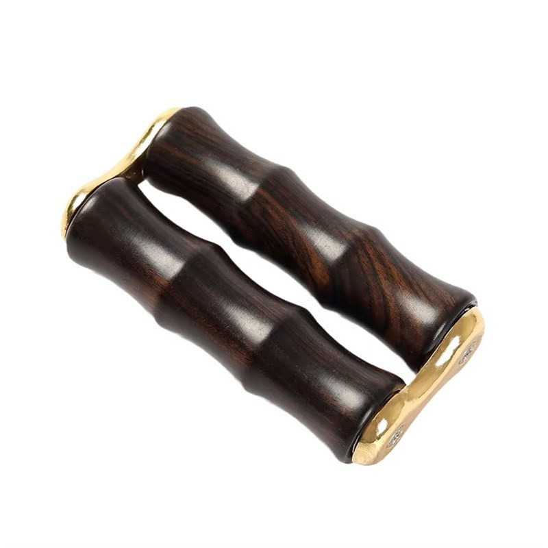 新款手部按摩器 乌木紫檀按摩器鸡翅木手掌滚轮按摩器 木质按摩器