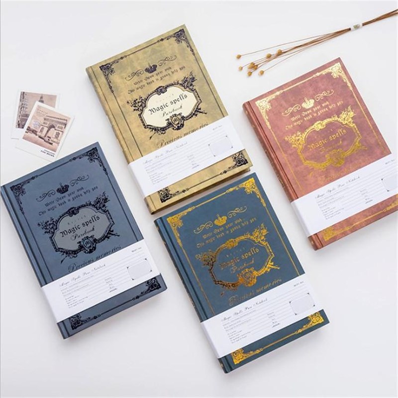 新款欧式创意复古魔法书笔记本A5加厚硬面日记本精装学生记事本子