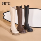 秋冬小轻靴高筒骑士靴厚底靴子女款 大东黑色长筒靴女2026新款 爆款