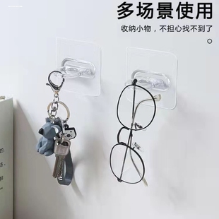 环形挂钩多功能粘钩贴墙上免打孔圆孔挂钩壁橱房窗帘免打孔安装