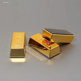 高仿金砖金条创意冰箱贴磁性贴3d立体小黄鱼道具饰品送人礼物礼品