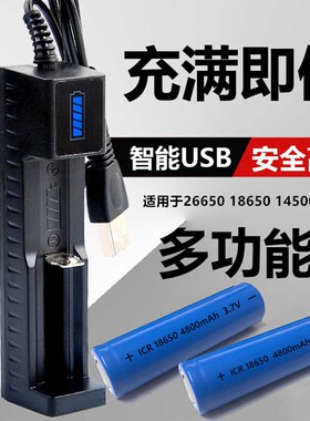 18650锂电池充电宝盒座充USB充电器万能智能快充电池自动断电随身