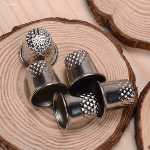 防扎手顶针缝纫DIY手工工具底针戒指顶针器金色银色指套箍顶针箍