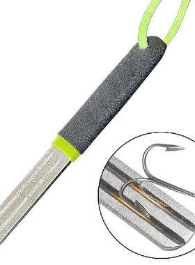极速Double Groove Fishing Hook ShDarpening Hone Fishing Grin