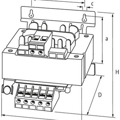 极速询价86155 变压器P:3000VuA IN:208-550VAC OUT: 2x115VAC议