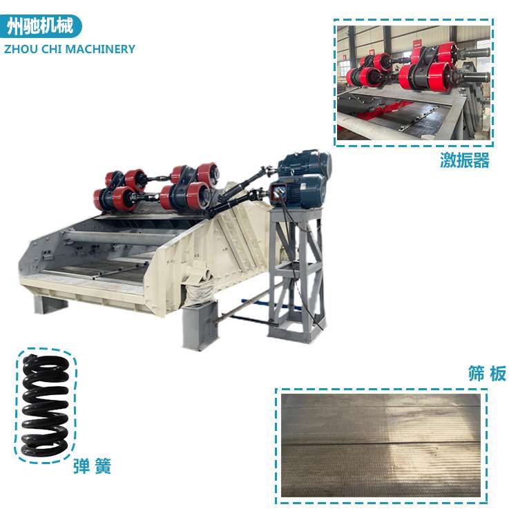 ZXG-1840矿用直线脱水筛高频筛石沙尾矿矿浆筛分设备河南新乡