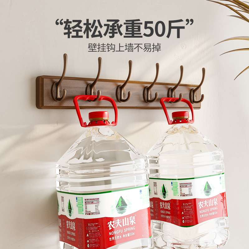谋生挂衣架墙上壁挂衣服挂钩进门玄关入户挂衣钩门后口免打孔钥匙