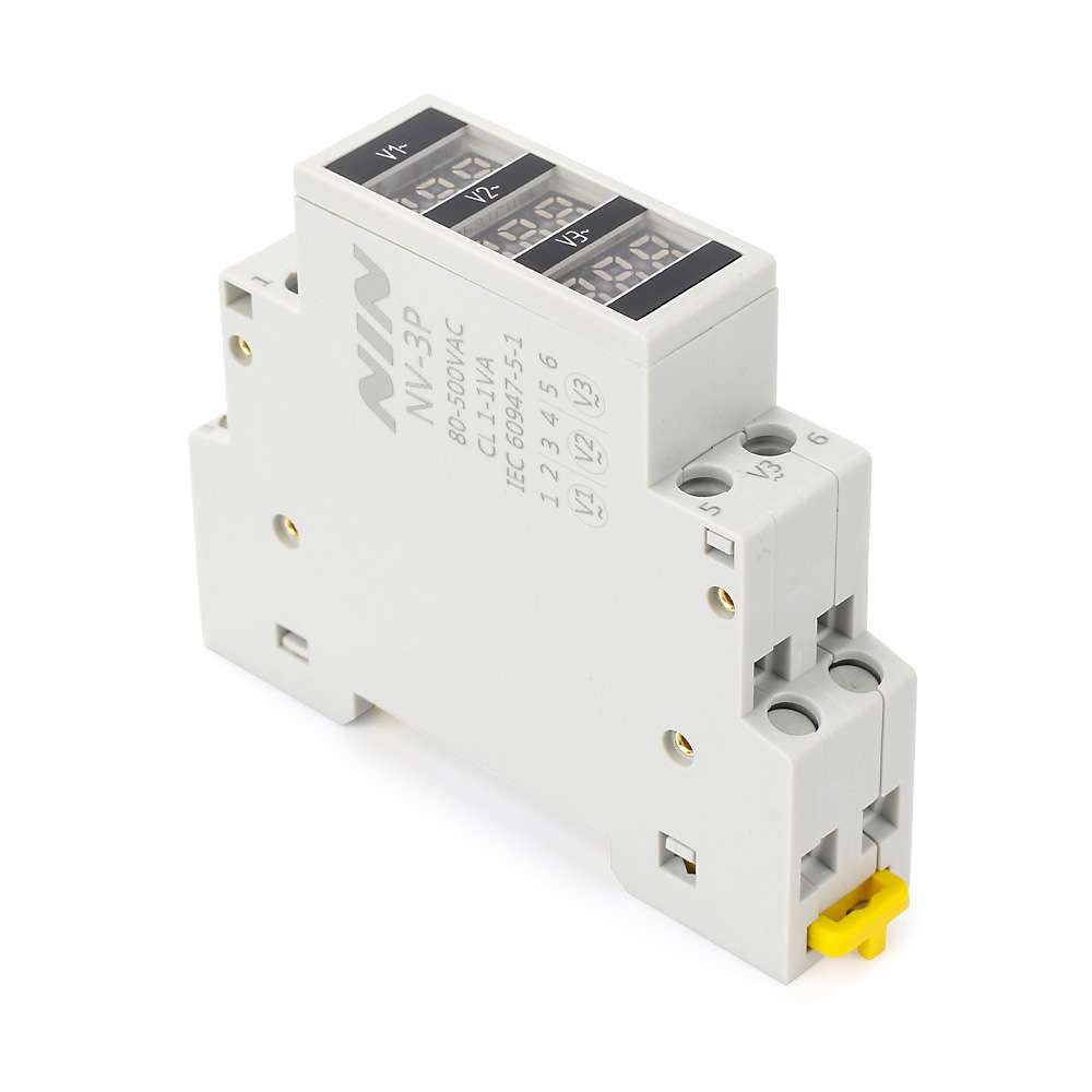 NV-3P80-500V交流三相电压表电压保护器