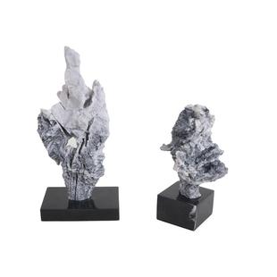 新中式太湖石抽象创意玄关装饰品样板间客厅茶室博古架工术品摆件