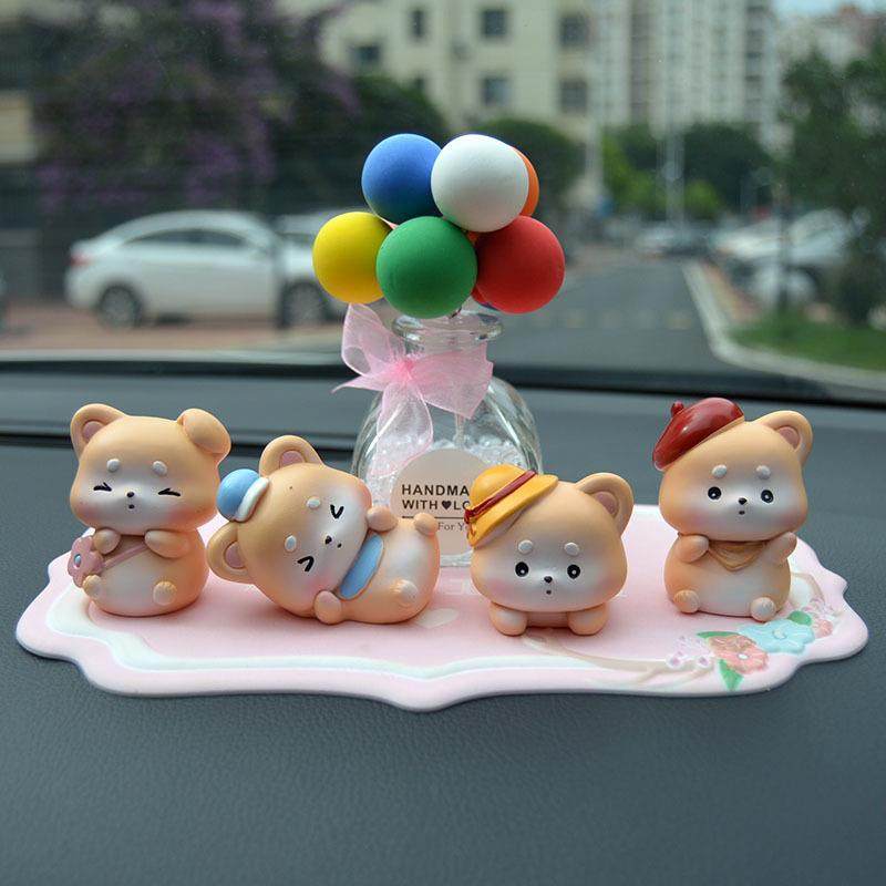 小柴犬汽车摆件创意高档可爱汽车内饰用品男女士中控台车上装饰品