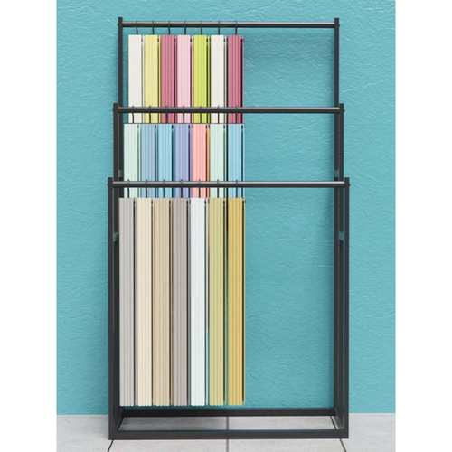 窗帘吊卡展示架家纺布艺布料样品色卡面料小样样本展会陈列展架