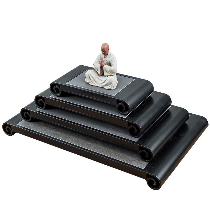 极速新中式古典盆景园林景观盆艺盆栽室内L外阳台花架子铝合金回