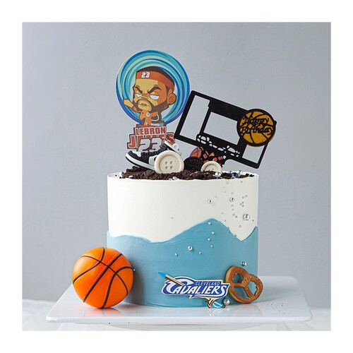 新品10 basketball footrball birthday cake mold Q decorative