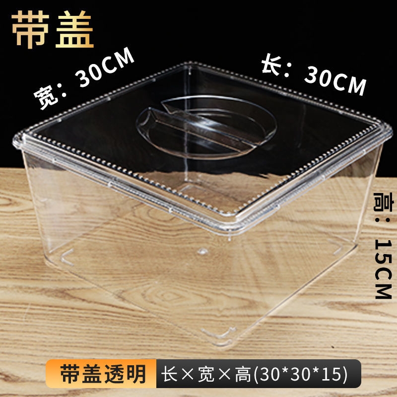 速发六角恐龙鱼的鱼缸蝾螈宠物专用饲养箱生态亚克力透明乌龟缸小