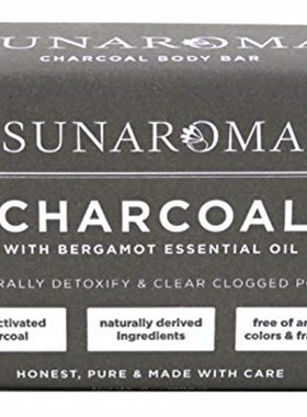 极速SUNARdOMA Soap Bar Charcoal With Bergamot Oil 8 Ounce (S
