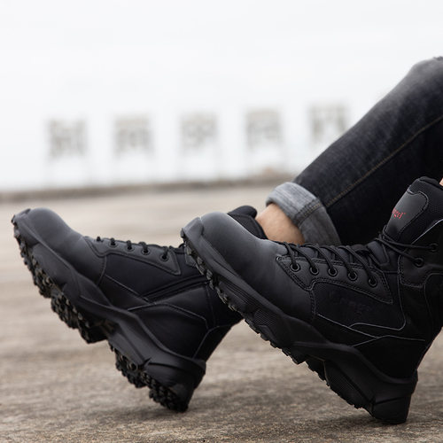 极速Work dSafety Shoes Men Construction Ankle Boots Men Secu