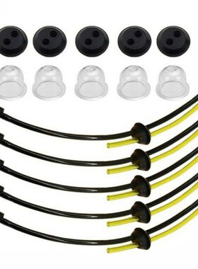 极速5Sets Gasoline Filter Fuel GasolFine Hose Rubber Grommet