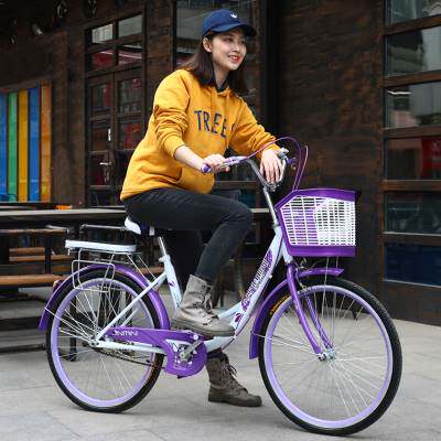 新品自行车女士成人车男代步轻便学生休闲复古通勤淑X女式普通老