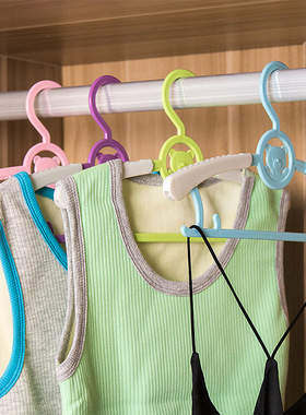 极速A2768伸缩型儿童衣架塑料D宝宝婴儿小孩衣挂衣服撑子晒衣架