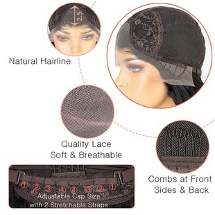 Hair 极速RONGDUOYI Synthetic Wig Resist Straighrt