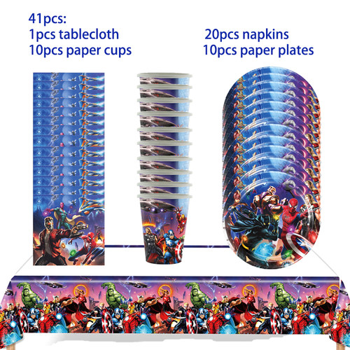 新品Super Hero Birthdays Party Decoration The Avengers Ballo