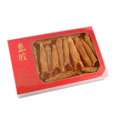 极速新款b红色鱼胶礼品盒250克500克包装盒手提袋内盒花胶礼品盒