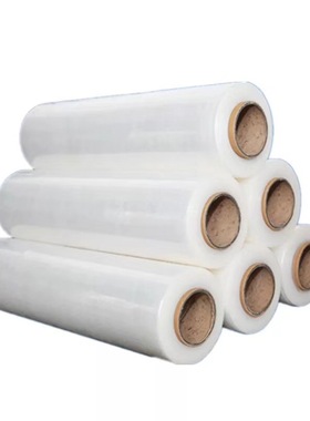 极速厂销PEf缠绕膜拉伸膜包装围膜托盘打包膜宽50厘米5公斤黑色大