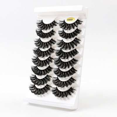 极速5pairs 3D Fluffy False Eyelashes GLong Natural Thick Las