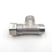 极速侧接活g动弯头不锈钢三通接洗衣机侧出接头