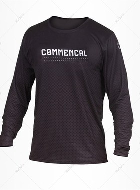 极速Commencal Downhill T-shirt CamoufHlage Mountain Bike Jer