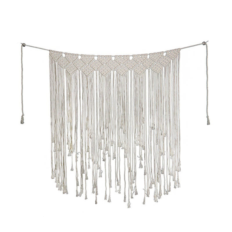 极速Tassel Tapestry Hqandmade Large Woven Wall Tapestry Larg