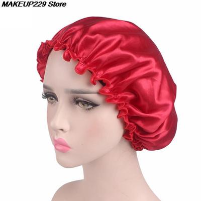 极速1X Hair Satin Bonnet For SAleeping Shower Cap Silk Bonne