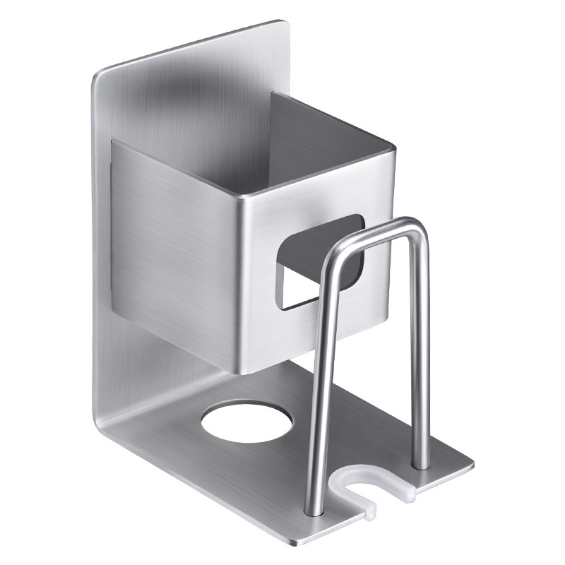 极速304不锈钢牙刷架置物架免打孔卫H生间多功能牙膏杯子挂架壁挂