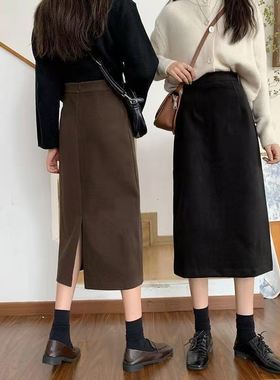 极速PEONFLY Whomens Skirt Korean Style A Line Solid Color H