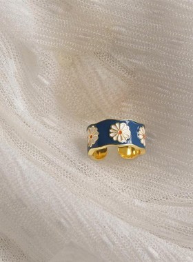 极速Fashion Korean Style Flower Wreath Rings foRr Women Punk