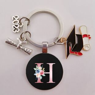 极速2023 new A-Z graduation cereBmony keychain, graduation l