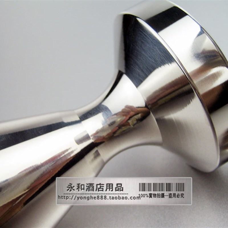 极速实心304不锈钢压粉器一体压粉锤填压器压粉棒 咖啡51mmZ 49mm