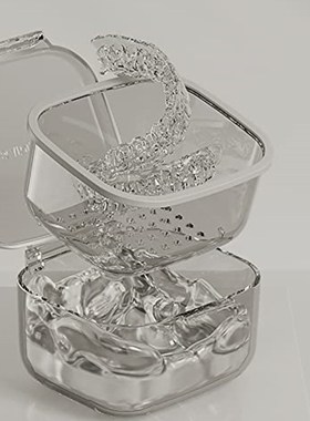 极速Retainer Case  Retainer Cleaner CHase  Unique Denture Ba
