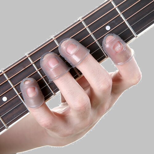 极速4pcs guitar picks fitngertip Finger Thumb Picks Plectrum