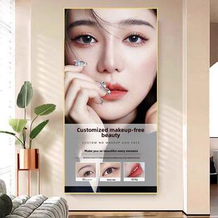 养生馆纹绣海报眉眼唇挂画宣传图片美甲美睫美容院轻奢装饰墙壁画