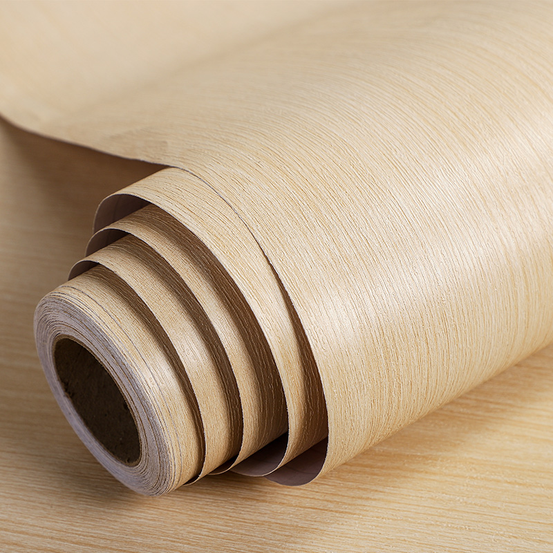 原木色波音软片防水桌自粘墙纸家具衣柜柜子翻新木纹贴纸杨木墙贴