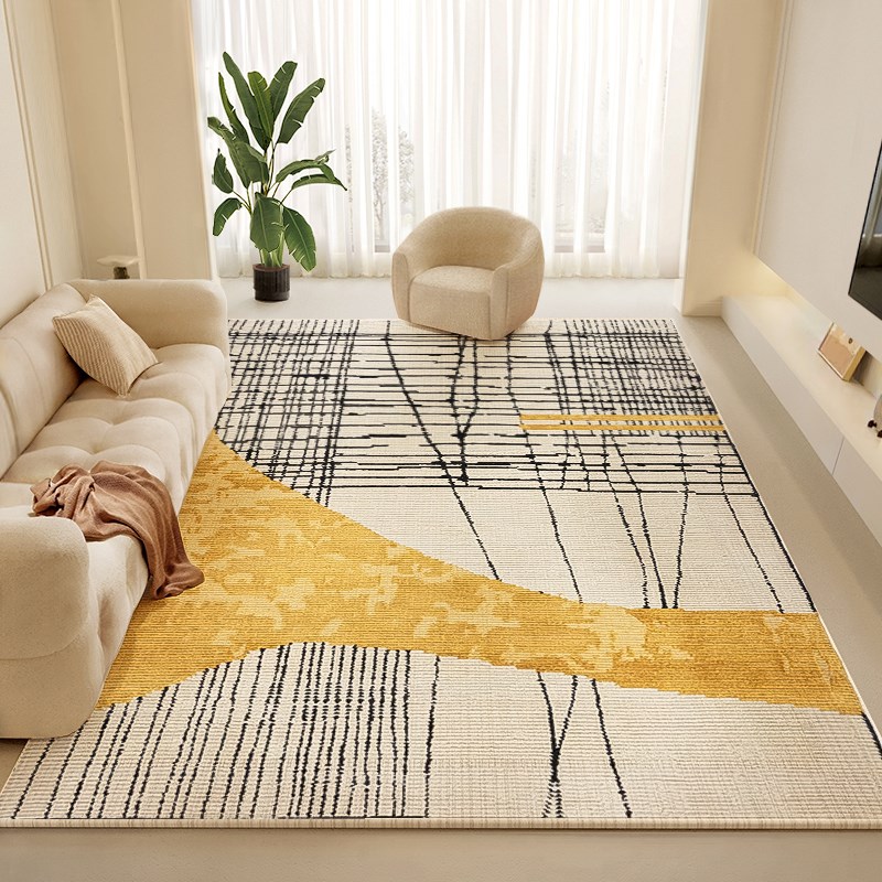 地毯客厅2024新款轻奢高级地毯卧室家用床边沙发地垫茶几免洗可擦