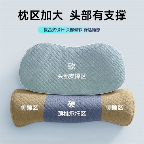 颈椎专用枕头助睡眠反弓脊椎变直修复牵引记忆棉枕芯单人睡觉脖枕